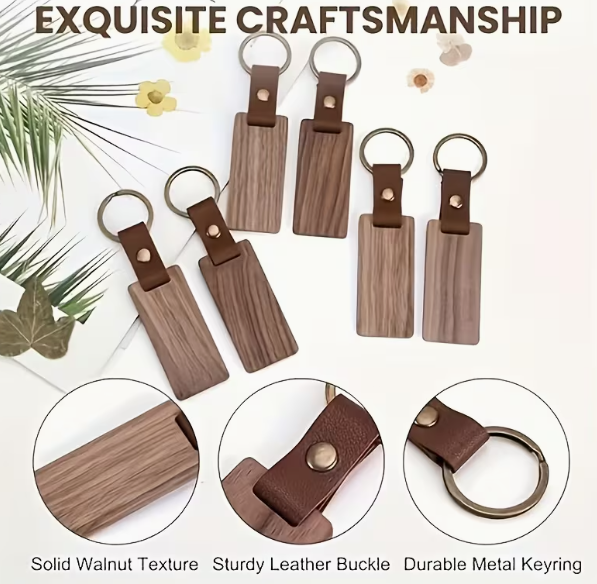 Walnut Keychain
