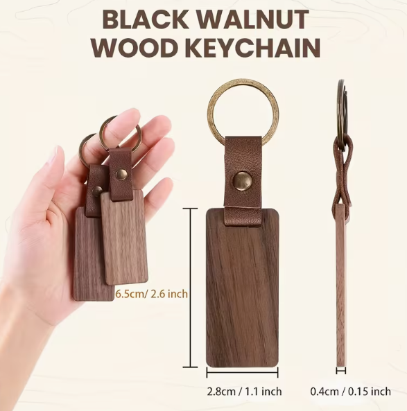 Walnut Keychain
